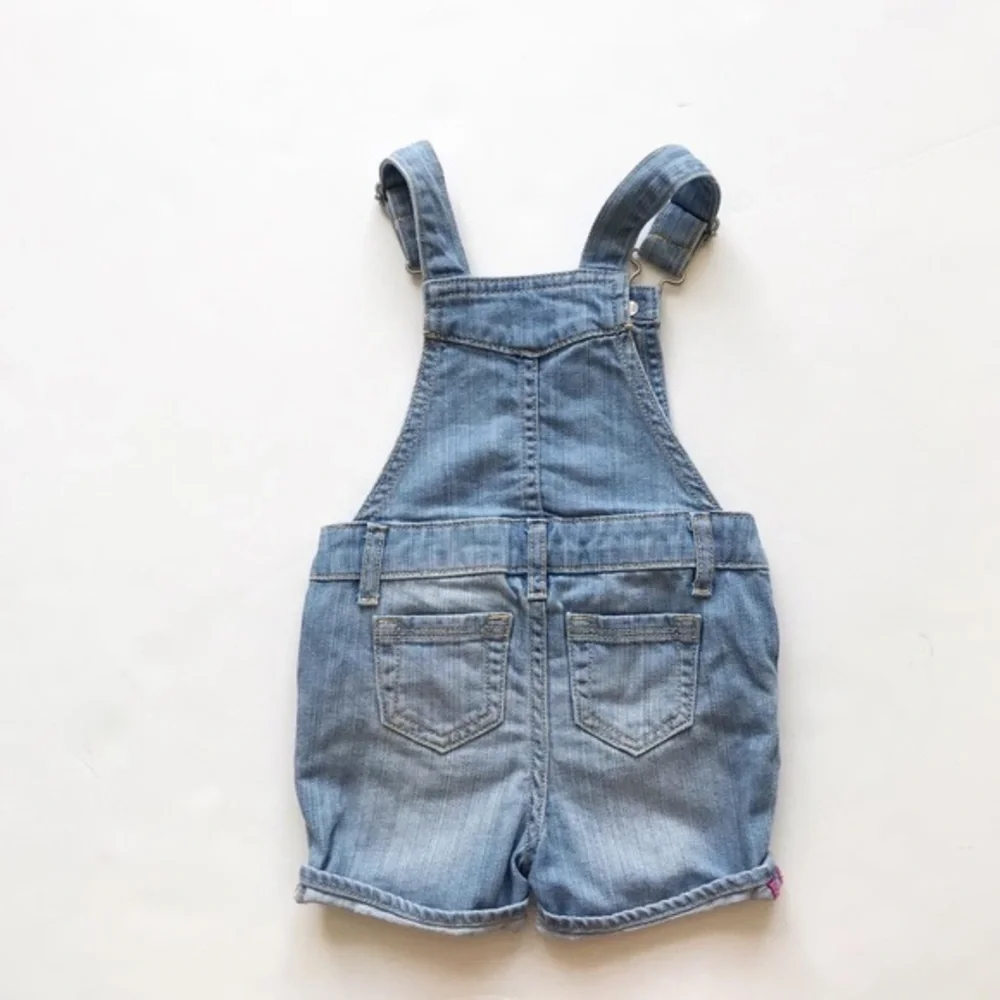 Baby Gap light wash denim shortalls EUC 18-24m